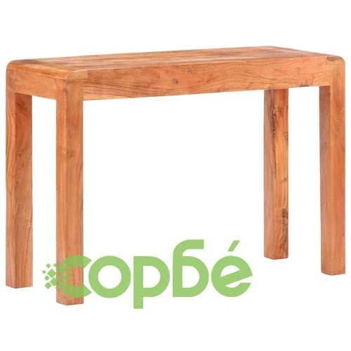 Конзолна маса 110x40x76 см масивно акациево дърво с меден финиш ➤ топ цена ➤ sorbe.bg