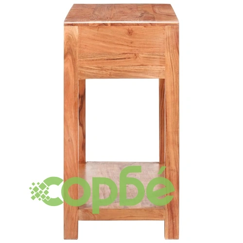 Конзолна маса 110x40x76 см масивно акациево дърво с меден финиш ➤ топ цена ➤ sorbe.bg