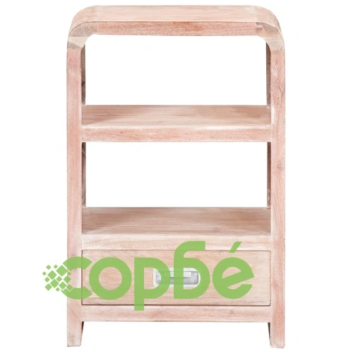 Нощна масичка, 40x30x60 см, акациево дърво масив ➤ топ цена ➤ sorbe.bg