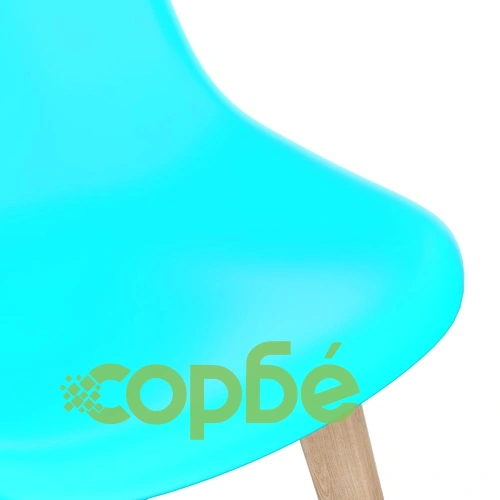 Трапезни столове, 2 бр, сини, пластмаса ➤ топ цена ➤ sorbe.bg