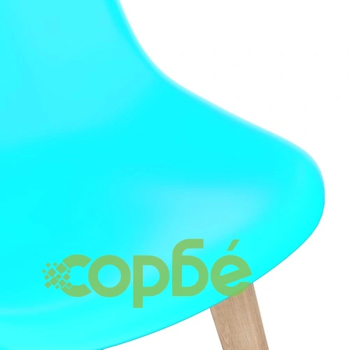 Трапезни столове, 6 бр, сини, пластмаса ➤ топ цена ➤ sorbe.bg