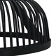 Пендел, черен, бамбук, 40 W, 34x14,5 см, полукръг, E27