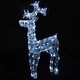 Коледна украса северен елен 90 LED 60x16x100 см акрил
