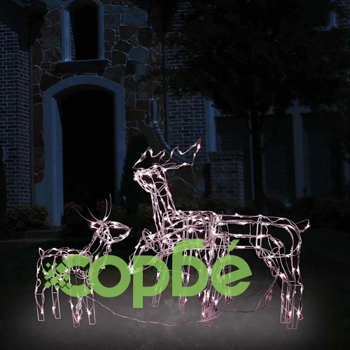 Коледна украса, 3 светещи елена, 229 LED лампички ➤ топ цена ➤ sorbe.bg