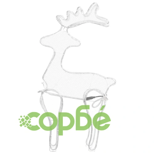 Коледна украса северен елен с мрежа 306 LED 60x24x89 см ➤ топ цена ➤ sorbe.bg