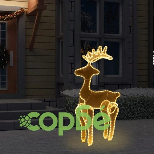 Коледна украса северен елен с мрежа 306 LED 60x24x89 см ➤ топ цена ➤ sorbe.bg