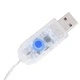Коледна украса елен и шейна, 60 LED, за открито, сребристо