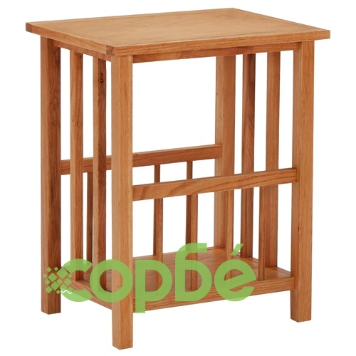 Маса за списания, 45x35x55 см, дъбово дърво масив ➤ топ цена ➤ sorbe.bg