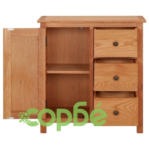 Шкаф, 70x35x75 cм, дъбов масив ➤ топ цена ➤ sorbe.bg