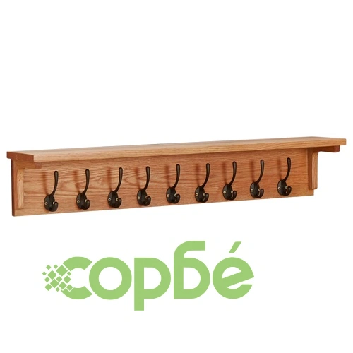 Закачалка за палта, 90x16x16 см, дъбов масив ➤ топ цена ➤ sorbe.bg