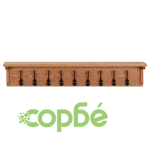 Закачалка за палта, 90x16x16 см, дъбов масив ➤ топ цена ➤ sorbe.bg