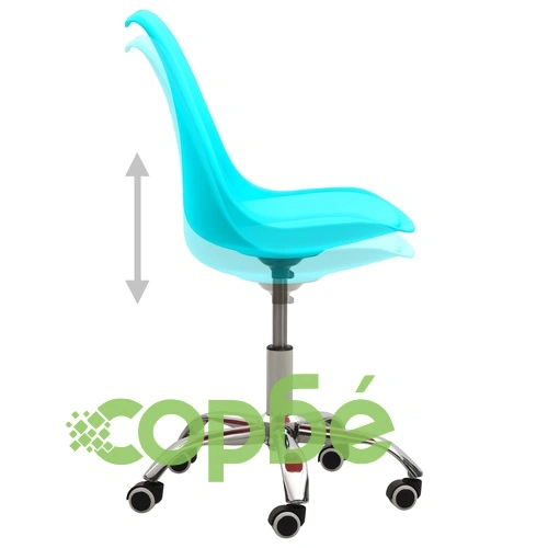 Офис столове, 2 бр, сини, изкуствена кожа ➤ топ цена ➤ sorbe.bg