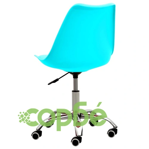 Офис столове, 2 бр, сини, изкуствена кожа ➤ топ цена ➤ sorbe.bg