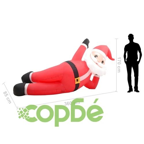 Надуваем Дядо Коледа, LED, IP44, червен, 360 см, XXL ➤ топ цена ➤ sorbe.bg