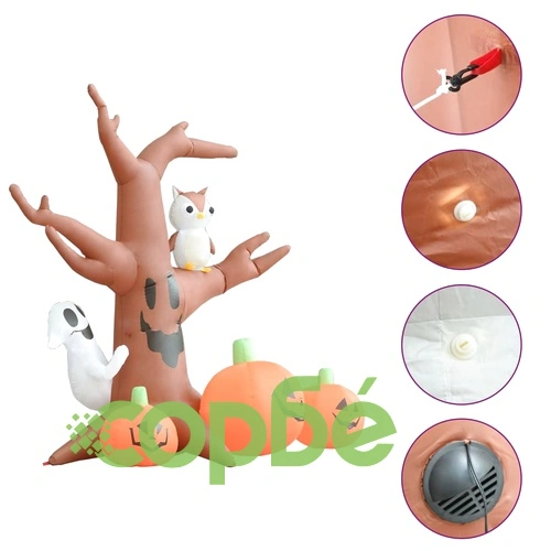 Надуваемо призрачно дърво за Хелоуин с тикви, 6 LED, 2,6 м ➤ топ цена ➤ sorbe.bg