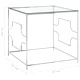 Маса за кафе 55x55x55 см неръждаема стомана