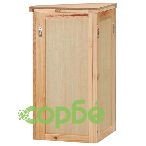 Ъглово шкафче за стенен монтаж, 45x28x60 см, дъбов масив  ➤ топ цена ➤ sorbe.bg
