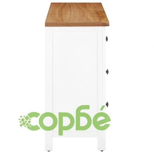 Шкаф с чекмеджета, 105x33,5x73 см, дъбово дърво масив ➤ топ цена ➤ sorbe.bg