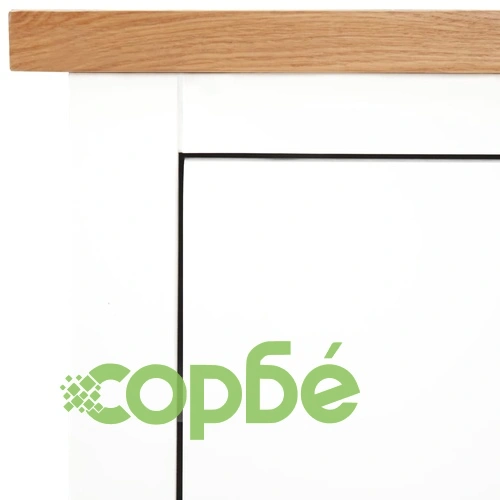 Шкаф с чекмеджета, 80x35x75 см, дъбов масив ➤ топ цена ➤ sorbe.bg