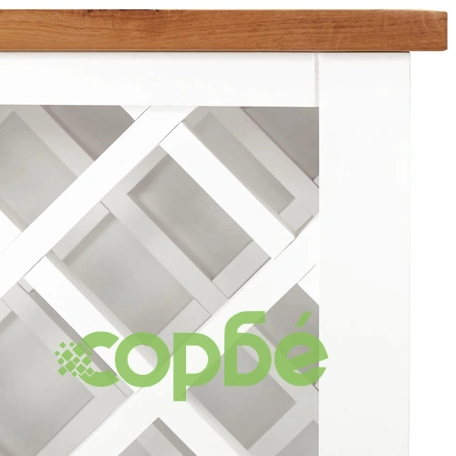 Шкаф за вино, 80x32x80 см, дъбов масив ➤ топ цена ➤ sorbe.bg