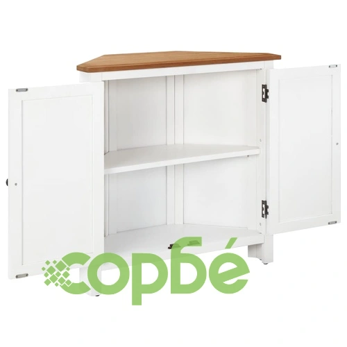 Ъглово шкафче, 80x33,5x78 см, дъбов масив ➤ топ цена ➤ sorbe.bg