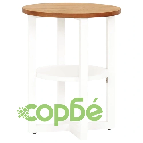 Маса за лампа, 40х50 см, дъбов масив ➤ топ цена ➤ sorbe.bg