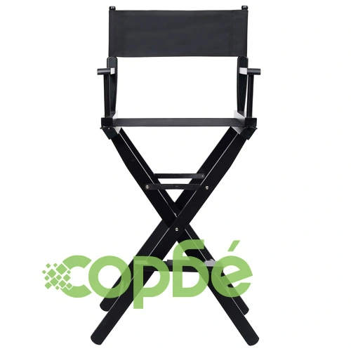 Сгъваем режисьорски стол, черен, плат оксфорд ➤ топ цена ➤ sorbe.bg