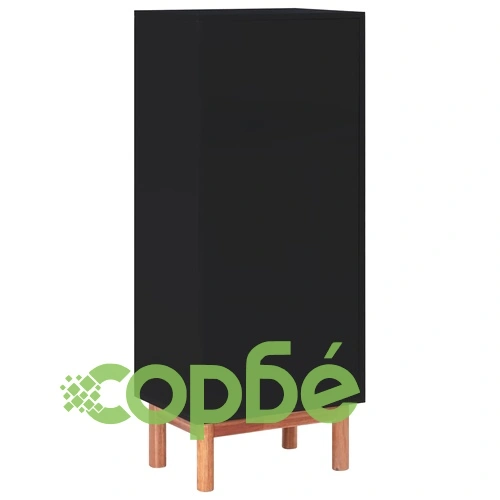 Бюфет, 45x32x115 cм, акациево дърво масив и МДФ ➤ топ цена ➤ sorbe.bg