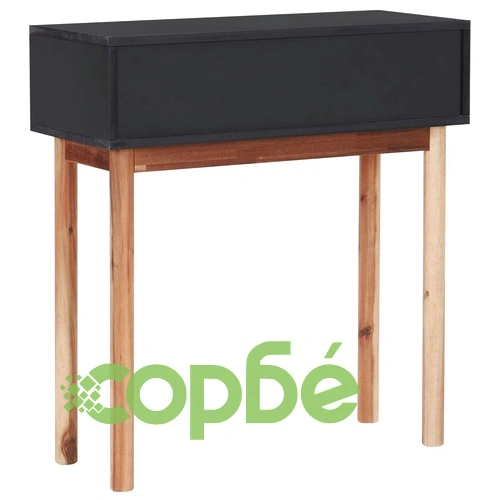 Конзолна маса, 70x30x75 cм, акациево дърво масив и МДФ ➤ топ цена ➤ sorbe.bg