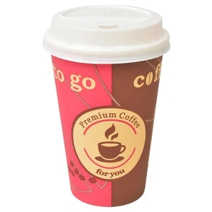 1000 бр чаши за еднократна употреба с капак, 355 мл (12 oz)