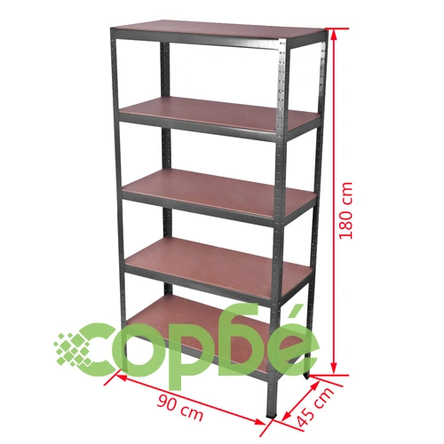 Шкаф със стелажи 180x90x45 см, 265 кг ➤ топ цена ➤ sorbe.bg