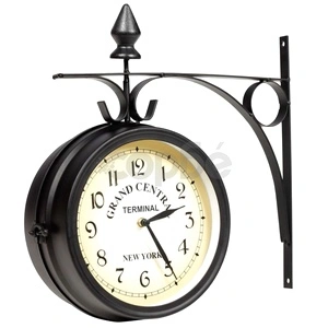 Двустранен стенен часовник, 20 см