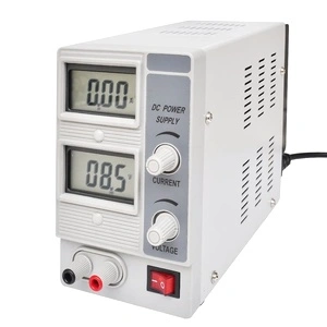 Регулируемо захранване за прав ток с два LCD дисплея, 15V 2А