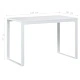 Компютърно бюро, бяло, 110x60x73 см, ПДЧ