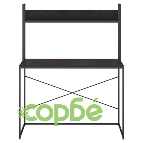 Компютърно бюро, черно, 110x60x138 см, инженерно дърво ➤ топ цена ➤ sorbe.bg