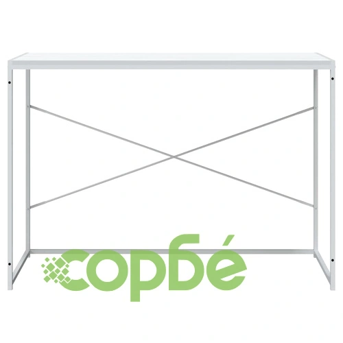 Компютърно бюро, бяло, 110x60x70 см, инженерно дърво ➤ топ цена ➤ sorbe.bg