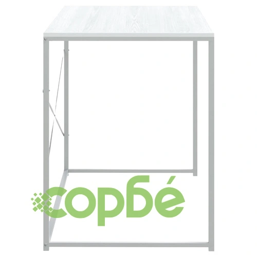 Компютърно бюро, бяло, 110x60x70 см, инженерно дърво ➤ топ цена ➤ sorbe.bg