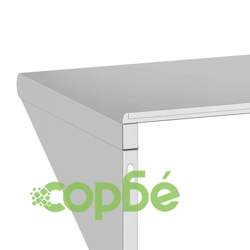 Стенен рафт, 75x30x31 см, сребрист, неръждаема стомана ➤ топ цена ➤ sorbe.bg