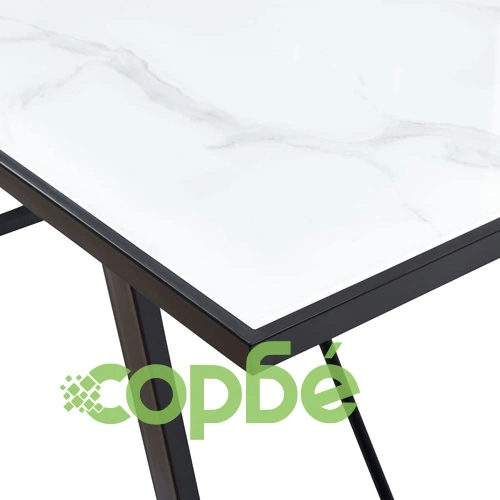 Трапезен комплект от 7 части, кремав, изкуствена кожа ➤ топ цена ➤ sorbe.bg