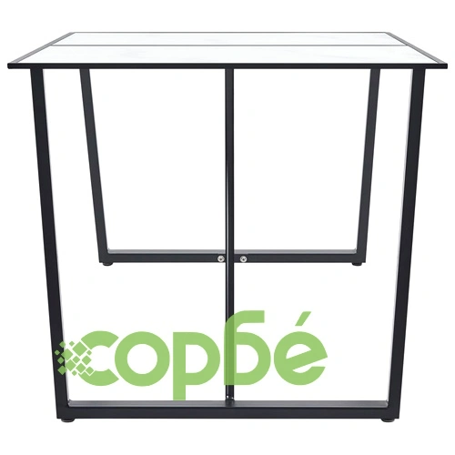 Трапезен комплект от 9 части, коняк, изкуствена кожа ➤ топ цена ➤ sorbe.bg