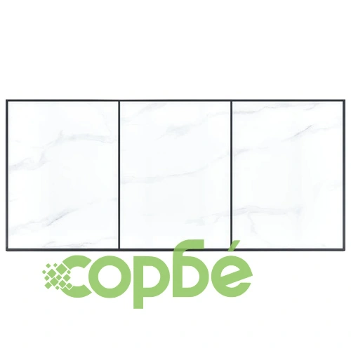 Трапезен комплект от 11 части, светлосив, изкуствена кожа ➤ топ цена ➤ sorbe.bg