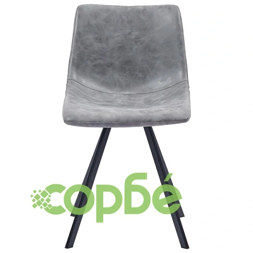 Трапезен комплект от 11 части, сив, изкуствена кожа ➤ топ цена ➤ sorbe.bg