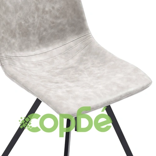 Трапезен комплект от 11 части, светлосив, изкуствена кожа ➤ топ цена ➤ sorbe.bg