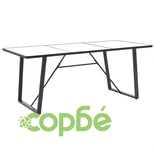 Трапезен комплект от 11 части, меко кафяво, изкуствена кожа ➤ топ цена ➤ sorbe.bg