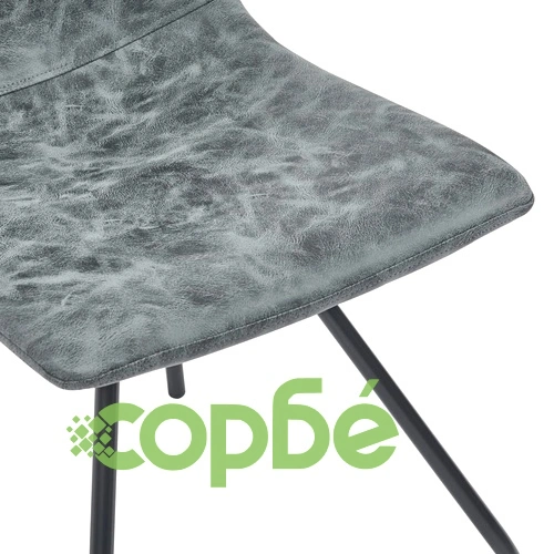 Трапезен комплект от 9 части, черен, изкуствена кожа ➤ топ цена ➤ sorbe.bg