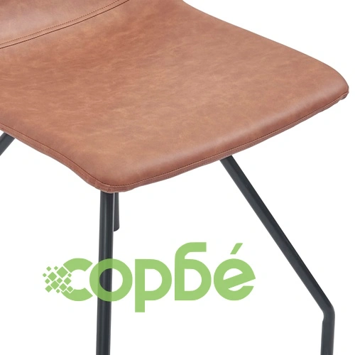 Трапезен комплект от 9 части, кафяв, изкуствена кожа ➤ топ цена ➤ sorbe.bg