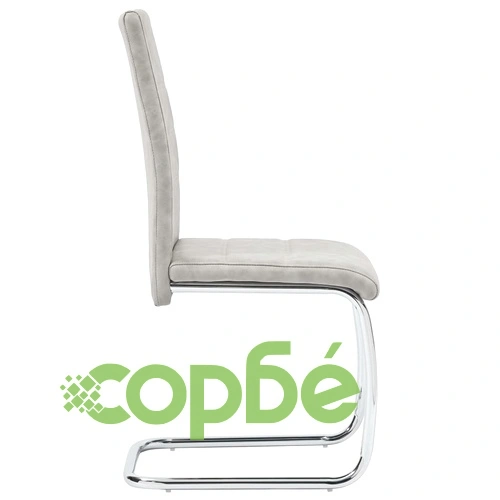 Трапезен комплект от 11 части, светлосив, изкуствена кожа ➤ топ цена ➤ sorbe.bg