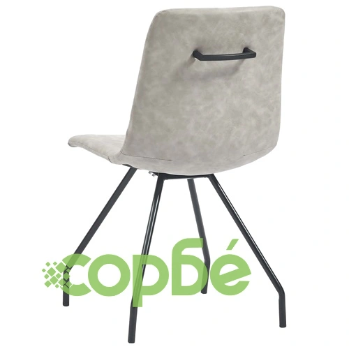 Трапезен комплект от 11 части, сив, изкуствена кожа ➤ топ цена ➤ sorbe.bg