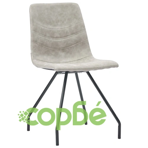 Трапезен комплект от 11 части, сив, изкуствена кожа ➤ топ цена ➤ sorbe.bg