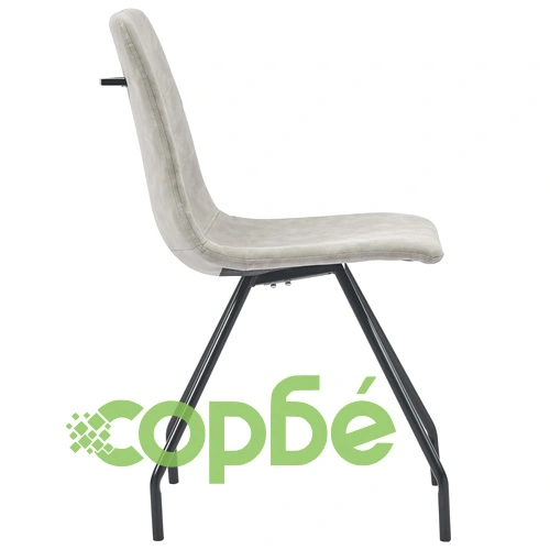 Трапезен комплект от 11 части, сив, изкуствена кожа ➤ топ цена ➤ sorbe.bg